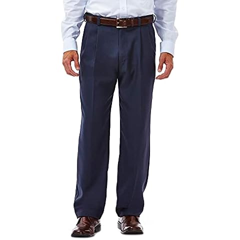 Haggar Cool 18 Hidden Expandable Waist Pants Cover