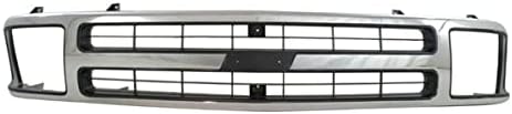 Front Grille For 94-97 Chevy S10 & Blazer (With Sealed Beam Headlights) - Gray 6 thumbnail image
