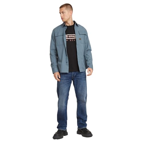 Miniatura 5 de G-Star Para Hombre Camisa Cpo Regular, Azul Avio D23583-D773-1820 , M