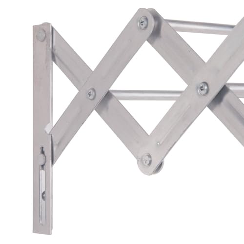 Mor - Varal Sanfonado Alumínio Cinza 80 Cm