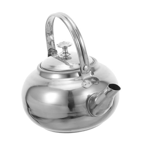 NUOLUX ステンレス製ティーサーバー 茶こし付き玲?? 耐久性と清掃簡単 多用途茶ケトル 家用コンロ対応 純粋な茶味抽出