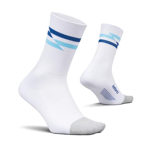 Image of Feetures Elite Ultra Light Cushion Mini Crew Sock - Sport Sock with Targeted Compression