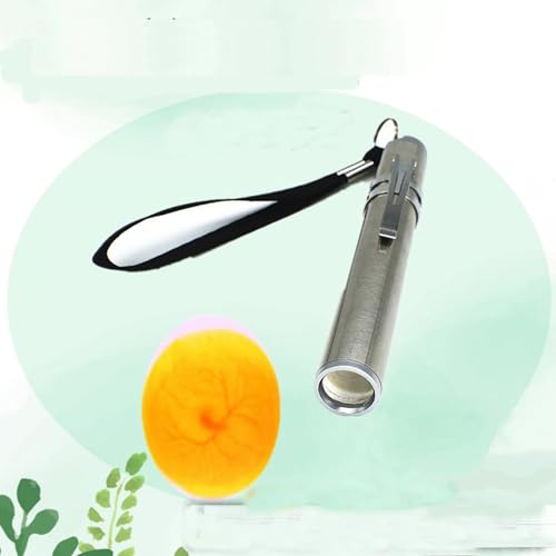 Dranvosk Portable LED Egg Candler Tester Candling Light Lamp Flashlight for Chicken Duck and Bird Eggs(Not Included Batteries)