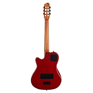 Godin Guitare électrique à corps creux à 6 cordes, droite, rouge aztek (052394) - Les Beatles, Paul McCartney, John Lennon, RIngo Starr, George Harrison Godin Guitare électrique à corps creux à 6 cordes, droite, rouge aztek (052394) – Image 3