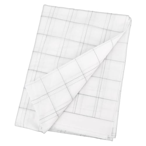 Entretela Termoadhesiva con Cuadrícula 6,35x6,35cm, 120x370cm Duradera y Lavable Entretela No Tejida Ligera con Cuadrícula para Planchar Ideal para Coser Acolchar y Manualidades