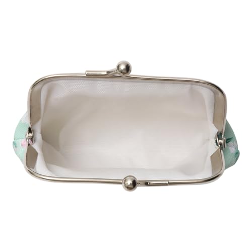 1Pcs Pouch Wallet Floral Snap Purse PU Leather Blue 9x8cm3