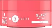 TAFT Gel Wax Strahlender Glanz mit Haltegrad 2 (75 ml), Styling Wax für ein glänzendes Finish, Haarwachs hält bis zu 24 h, einfach zu verteilen & leicht auszuwaschen