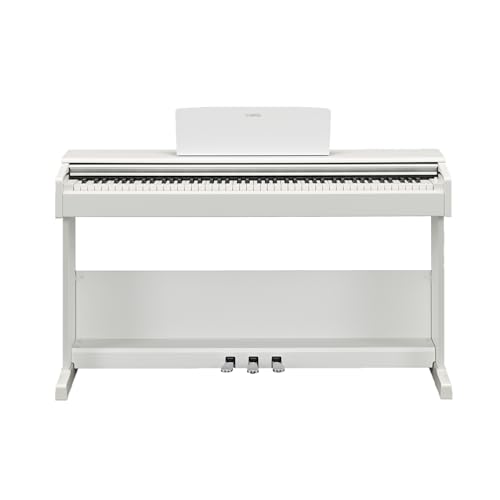 YAMAHA ARIUS YDP-105WH Piano Numérique, White – Piano d'Intérieur Moderne et Slim pour Débutants et Amateurs, Jouabilité de Piano Acoustique Authentique
