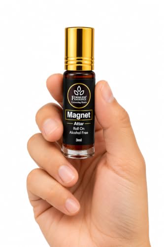 Image of Formless Magnet 3ml Attar Unisex - Premium Attraction Fragrance Oil, Long Lasting Alcohol-Free Perfume, Fresh Woody Musky Scent, Pocket Size Roll-On, Travel Friendly Daily Wear & Special Occasions