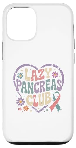 Distressed Lazy Pancréas Sensibilisation au diabète Rétro Vintage Coque pour iPhone 12/12 Pro