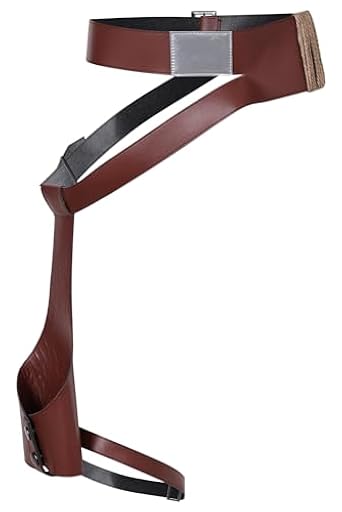Lixinya Rey Ropa Cinturón de Cuero Compuesto Bolsa de Arma Skywalk Ropa para Jugar Accesorios Accesorios de Cosplay Disfraz de Halloween, marrón, M | Ya disponible en tu tienda friki favorita! En mundofriki.es!
