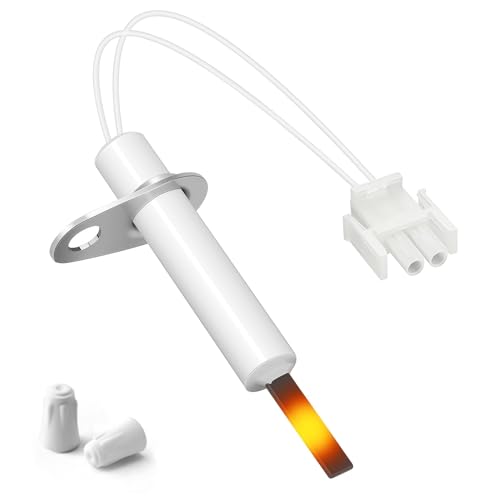 Upgraded 0130F00008S Furnace Ignitors Replacement for Goodman Hot Surface Ignitor Round Silicon Nitride Hot Surface Igniters replace 0130f00008 0130f00008S1 789-707A1 SSN084KS with Plug