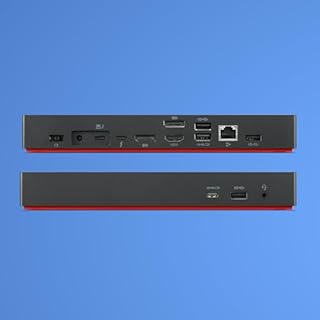 Lenovo ThinkPad Universal Thunderbolt™ 4 Dock – Docking Station Professionale con Ricarica fino a 100W, Supporto Display 8K o 4x 4K, Trasferimento Dati fino a 40Gbps, per Notebook Windows/macOS/Linux