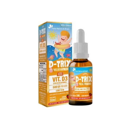 D-TRIX (Vitamina D3 infantil) 30ml - Flora Nativa Sabor:Morango