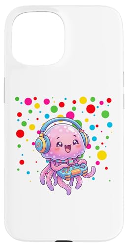Children Spotty In Need Kids Dots marine animals Jellyfish �X�}�z�P�[�X iPhone 15 �p
