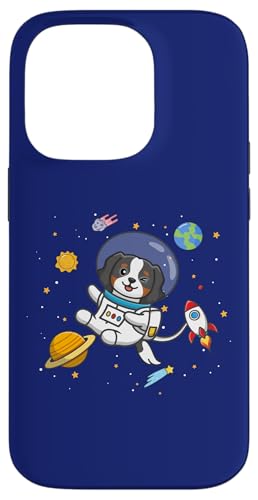 Kids Girls Boys Astronaut Space Tri Color Cavalier Dog Mom �X�}�z�P�[�X iPhone 14 Pro �p