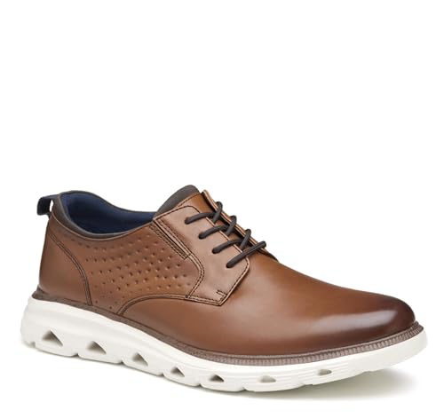 Johnston & Murphy Men’s Jenkins Plain Toe Shoe – Leather Fashion Sneakers for Men