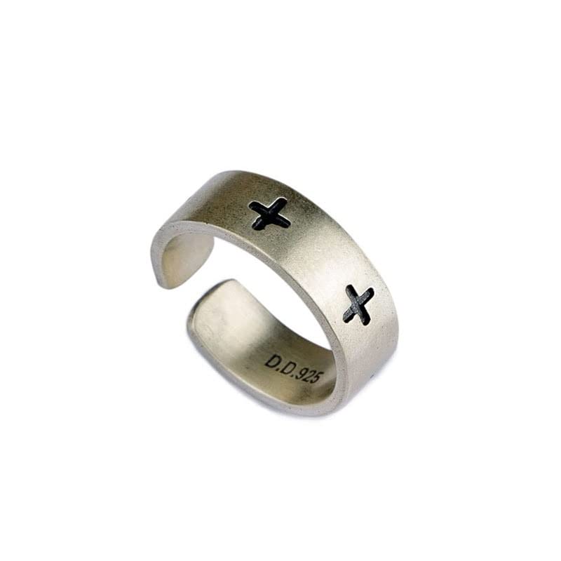 925 Sterling Silber Kreuz Ring Für Männer Frauen Vintage Verstellbarer Christentum Ring 925 Silber Schmuck