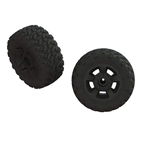 ARRMA 1/8 dBoots Ragnarok MT Front/Rear 2.8 Pre-Mounted Tires, 14mm Hex, Black (2), ARA550052