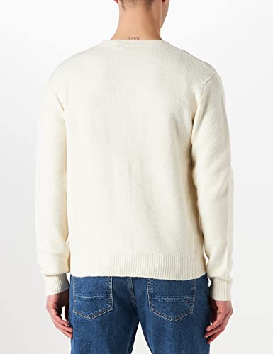 Urban Classics Grosso Maglione Cardigan, Bianchi