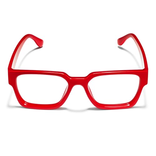 Image of livho Oversized Eyewear Frame for Woman and Men - Rectangle Fashion Glasses for Computer, Chic Preppy Frame