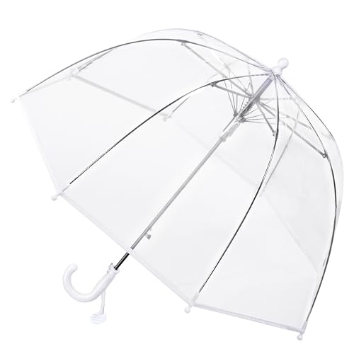KOULONGDAMI Kids Clear Umbrella for Rain Dome Bubble Umbrellas Windproof for Kids Boys and Girls