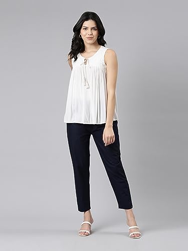 Image of TWIN BIRDS Women Cotton Kurti Pants | Straight Fit Ethnic Daily Trousers