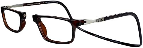 Clic XL Magnetic Reading Glasses (Wide Frame), Computer Readers, Replaceable Lenses, Executive XL, (XL-XXL, Tortoise, 2.00 Magnification)