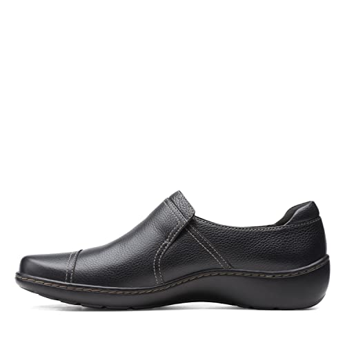 Clarks Damen Cora Poppy Slipper, Schwarz gewalkt, 39 EU – Ansicht 3