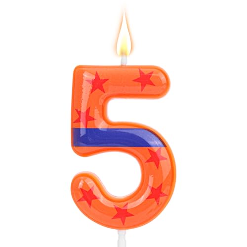 SAVITA Vela de Cumpleaños Temática Anime, Vela Numérica para