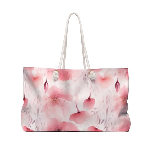 Weekender Bag Elegant Pink Floral Bliss Watercolor Design Pattern2