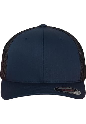 Flexfit Unisex Mesh Trucker Mütze, Navy, L/XL