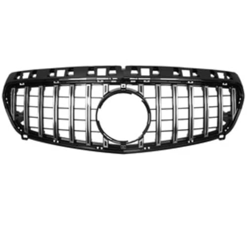 Grille de Course W176 Maillage Argent GT Calandre Centrale Avant pour Mercedes Benz 2013-2015