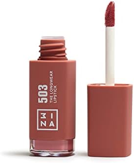 3ina MAKEUP – Vegan – Cruelty Free – The Longwear Lipstick 503 – Nudo – Rossetto a lunga durata 12H – Rossetto opaco altamente pigmentato – Formula idratante con acido ialuronico