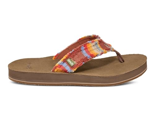 Image of Sanuk Mens Fraid Not | Flip Flops for Men | Mens Sandals | Beach Sandals | Supportive & Lightweight | Comfort Footbed