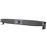 Esta caja de sonido estéreo ultracompacta se adapta a la mayoría de ordenadores de sobremesa.