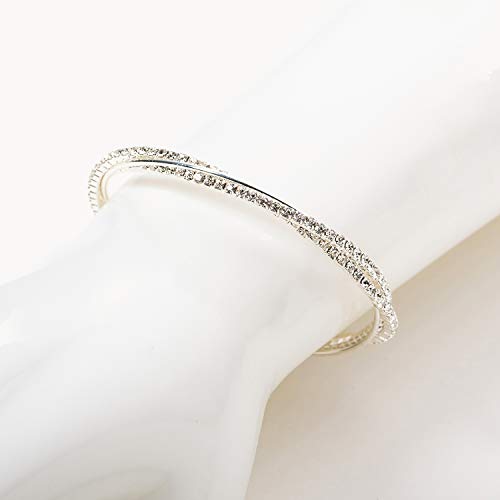 Idesign Silver Cuff Bangle Bracelets thumb #2