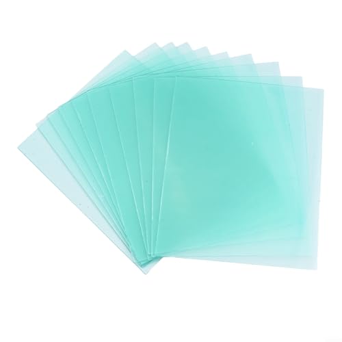 Lente de cubierta de casco de soldadura, 10 placas protectoras transparentes de policarbonato en 4 tamaños, 110 x 90 mm, 115 x 95 mm, 114 x 70 mm, 100 x 50 mm, para soldar, equipo de seguridad