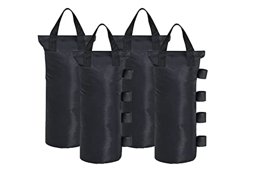 4er Set Wassergewichtstaschen – Je Bis 12,7 Kg, Für Pavillon, Markise, Zelt, Regenschirm, Schwarz
