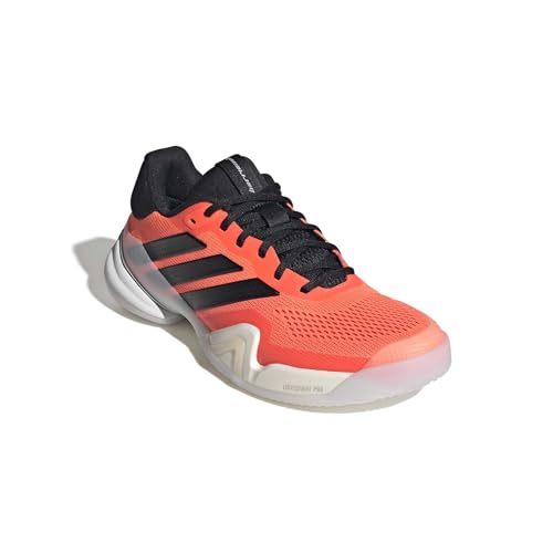 Image of adidas Mens Barricade 14 Tennis Sneakers Shoes - Black, Orange