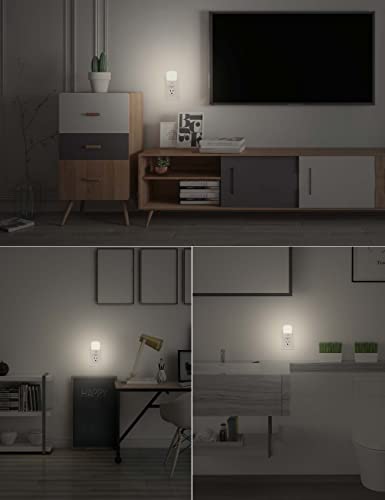 Lohas Led Night Light Plug In[2 Pack], Nursery Night Lights With Light Sensor, Daylight White Bright Night Light, 30/60Lm, Nightlight For Kids, Baby, Bathroom, Stairs, Hallway #TOP5