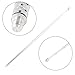 uxcell 4-Section Telescopic Antenna, 43cm Universal TV/FM Radio Antenna Replacement, 3mm Threaded Mouth, Silver