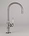 Jaclo 1073-WC-BSS 7" Swivel Spout Bar Faucet with White Contemporary Ceramic Lever, Brushed Stainless Steel