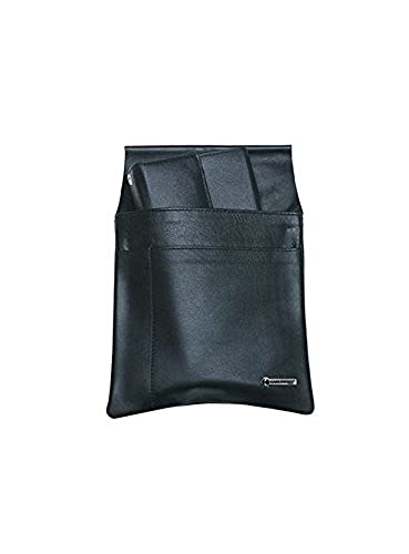 Karlowsky KZB 38 andMore Licol pour caisse, en cuir, noir, 16 cm de large, 22 cm de hauteur