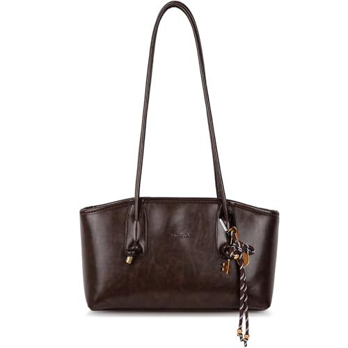 Imagen de Aulenge Bolso de Mano para Mujeres Bolso Universitario Bolso Tote para Mujeres Bolso Shopper para Mujeres Bolso de Mano Retro Ligero y Versátil para Trabajo y Viajes