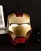 GSHLGAO 1:1 Wearable Helmet with Eyes Glow Perfect for Cosplay, Display, and Collectible Figures for Man and Teen(Medium)