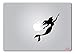 Artstickers. Pegatina para portatil de 15" y 17" Pulgadas. Diseño Ariel la Sirenita Disney Adhesivo para Apple MacBook Pro Air Mac Portátil. Color Negro. Regalo Spilart, Marca Registrada