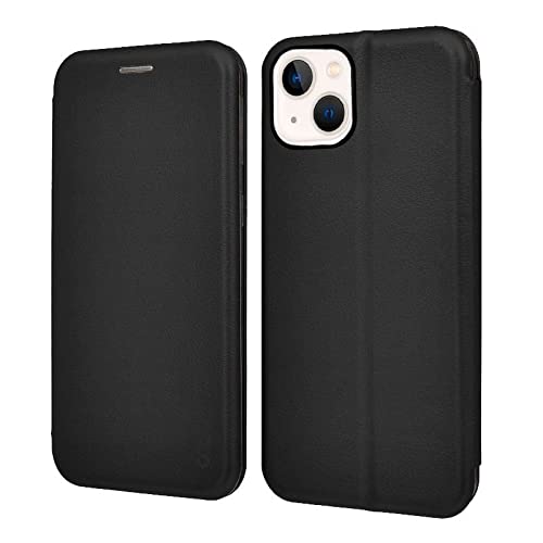 Cool Flip Cover iPhone 13 Mini Elegance Noir évite les rayures d'écran - 3