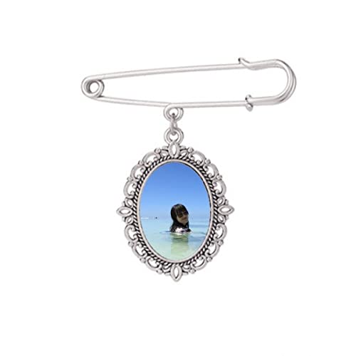 Broche vague de mer Ellie Yao taille M pour robe et chemise