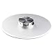 KIWI design Stand Compatible with HomePod, Aluminum Alloy Anti-Slip Pad Shock Proof Base Coaster Holder for HomePod Speaker(Silver)
